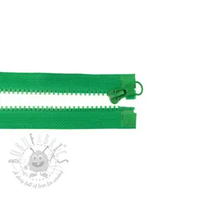 Rajsferšlus deljivi 65 cm grass green