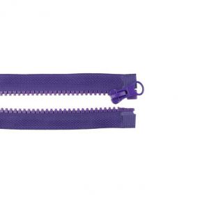 Rajsferšlus deljivi 55 cm purple