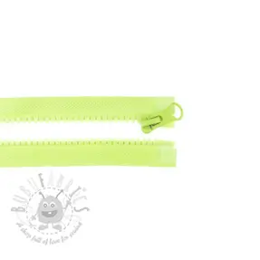 Rajsferšlus deljivi 75 cm lime