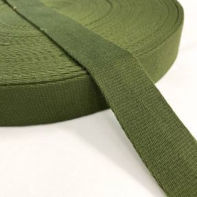 Pamučna traka 4 cm olive green