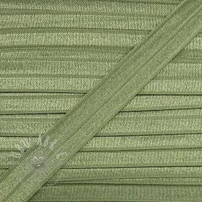 Elastična traka za obrub 15 mm stara zelena