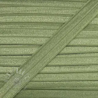 Elastična traka za obrub 15 mm stara zelena