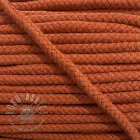 Pamučna upletena vrpca 8 mm tamno narančasta