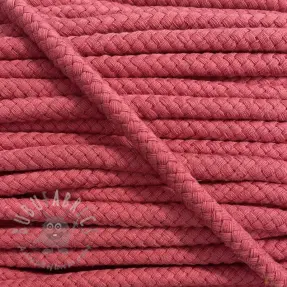Pamučna upletena vrpca 8 mm koraljna