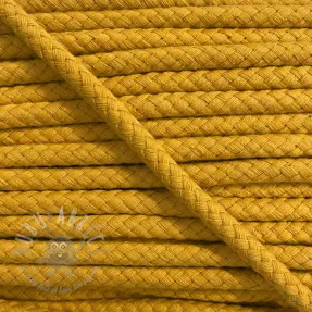 Pamučna upletena vrpca 8 mm oker