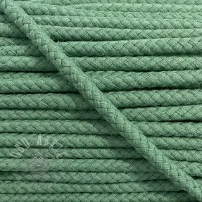 Pamučna upletena vrpca 8 mm stara zelena