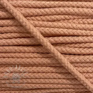 Pamučna upletena vrpca 8 mm losos