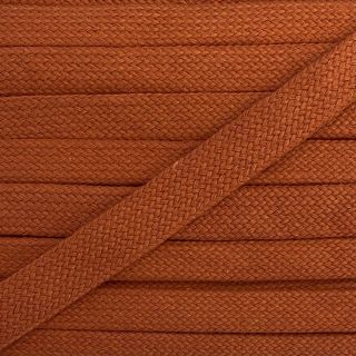 Bavlnená šnúra plochá 13 mm dark orange