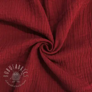 Tetra Tkanina/Muslin bordo ORGANIC