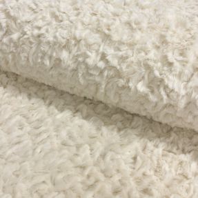 Umelá kožušina Curly ecru