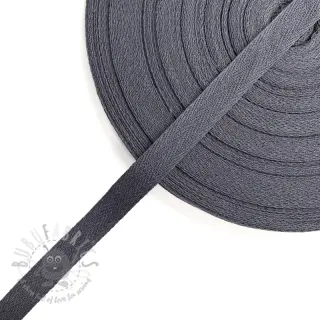 Keper vrpca pamučna 15 mm grey