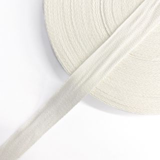 Keper vrpca pamučna 25 mm off white