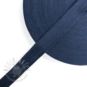 Keper vrpca pamučna 25 mm dark blue