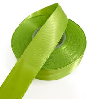 Saten vrpca obostrana 25 mm lime