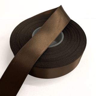 Saten vrpca obostrana 25 mm dark brown
