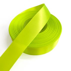 Saten vrpca obostrana 25 mm neon yellow
