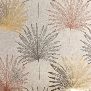Dekorativna tkanina Luxury palm metallic premium