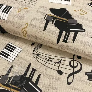 Dekorativna tkanina Linenlook Instrumental duet