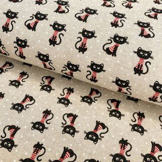 Dekorativna tkanina Linenlook Sweet cats
