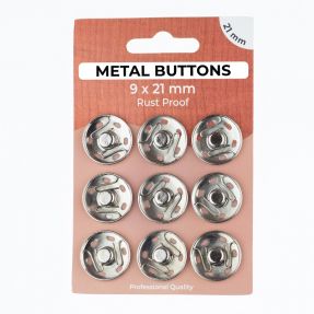Kopča METAL 21 mm silver