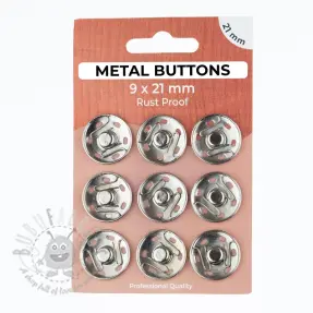 Kopča METAL 21 mm silver