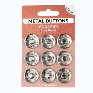 Kopča METAL 21 mm silver