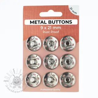 Kopča METAL 21 mm silver