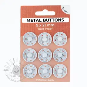 Kopča METAL 21 mm off white
