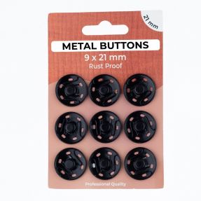 Kopča METAL 21 mm black
