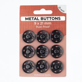 Kopča METAL 21 mm anthracite