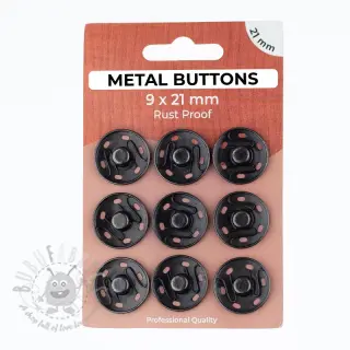 Kopča METAL 21 mm anthracite