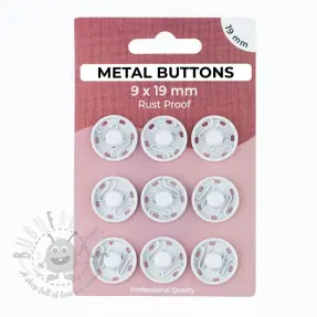Kopča METAL 19 mm off white