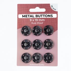 Kopča METAL 19 mm anthracite