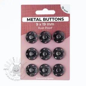 Kopča METAL 19 mm anthracite