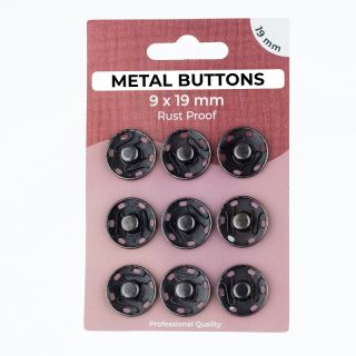 Kopča METAL 19 mm anthracite