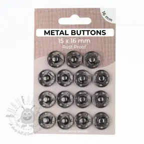 Kopča METAL 16 mm anthracite
