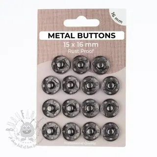 Kopča METAL 16 mm anthracite