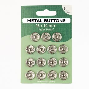 Kopča METAL 14 mm silver