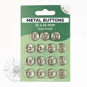 Kopča METAL 14 mm silver