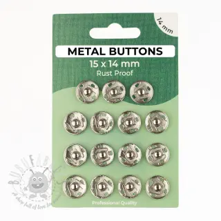 Kopča METAL 14 mm silver
