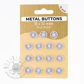 Kopča METAL 12 mm off white