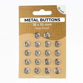 Kopča METAL 10 mm silver
