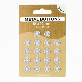 Kopča METAL 10 mm off white