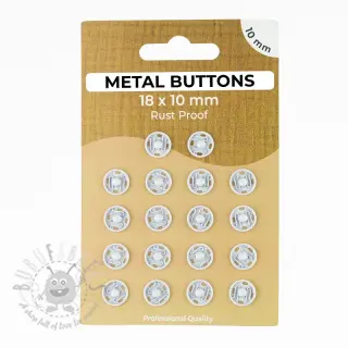 Kopča METAL 10 mm off white