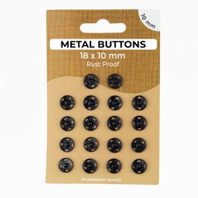 Kopča METAL 10 mm black