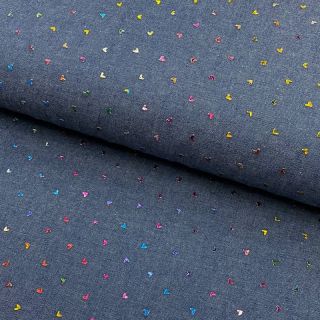 Pamuk JEANS FOIL Hearts multicolour