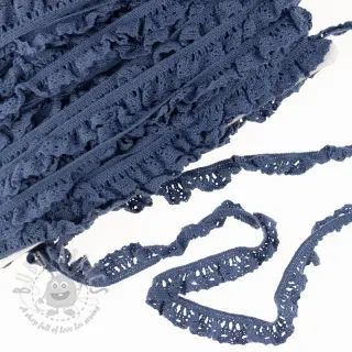 Elastična pamučna čipka dark jeans