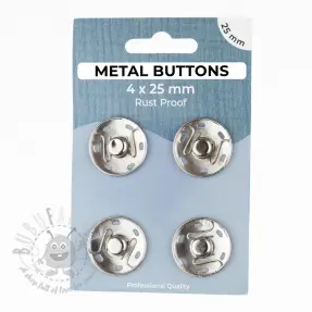 Kopča METAL 25 mm silver