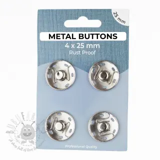 Kopča METAL 25 mm silver