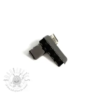 Metalni završetak trake 25 mm anthracite
